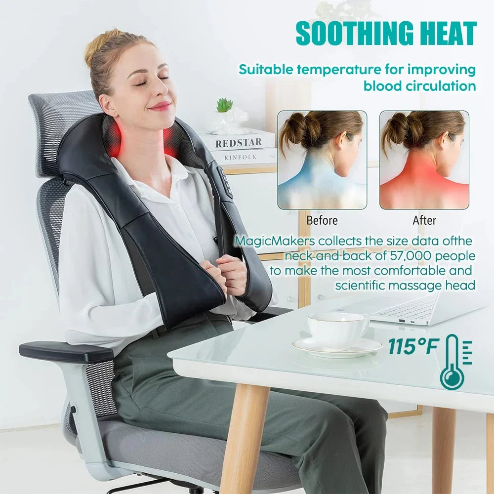 Heated Shiatsu Massage Pillow